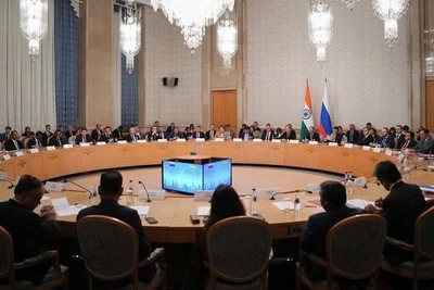 Phiên họp Ủy ban liên Chính phủ Nga-Ấn Độ về hợp tác thương mại, kinh tế, khoa học, kỹ thuật và văn hóa.