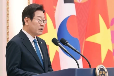 Tổng thống Hàn Quốc Lee Jae Myung. (Ảnh: Thống Nhất/TTXVN) 