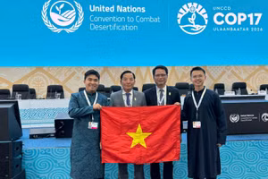 Đoàn Việt Nam tham dự COP17. (Ảnh: Cục Lâm nghiệp và Kiểm lâm cung cấp) 