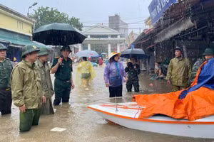 Mưa lớn tại Lạng Sơn ghi nhận 290 điểm sạt lở, ngập úng gây ách tắc. (Ảnh: VOV)