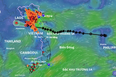 (Ảnh: Hệ thống Giám sát thiên tai Việt Nam)