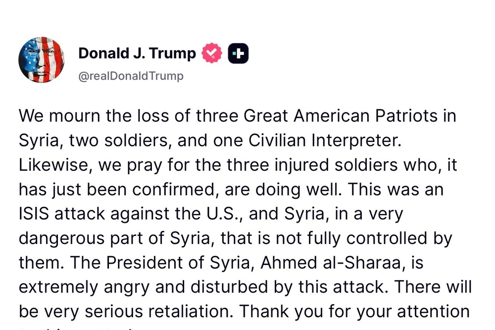 Trên nền tảng Truth Social, Tổng thống Trump khẳng định Mỹ sẽ giáng đòn “trả đũa rất nặng nề”.