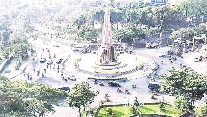 Một góc Bạc Liêu (Cà Mau) nhìn từ trên cao. Ảnh: Nhật Hồ