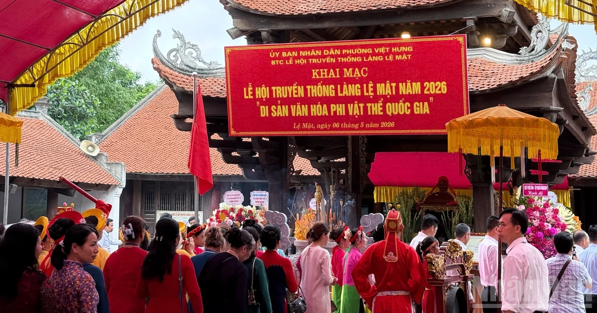 Rộn ràng Lễ hội truyền thống làng Lệ Mật năm 2026