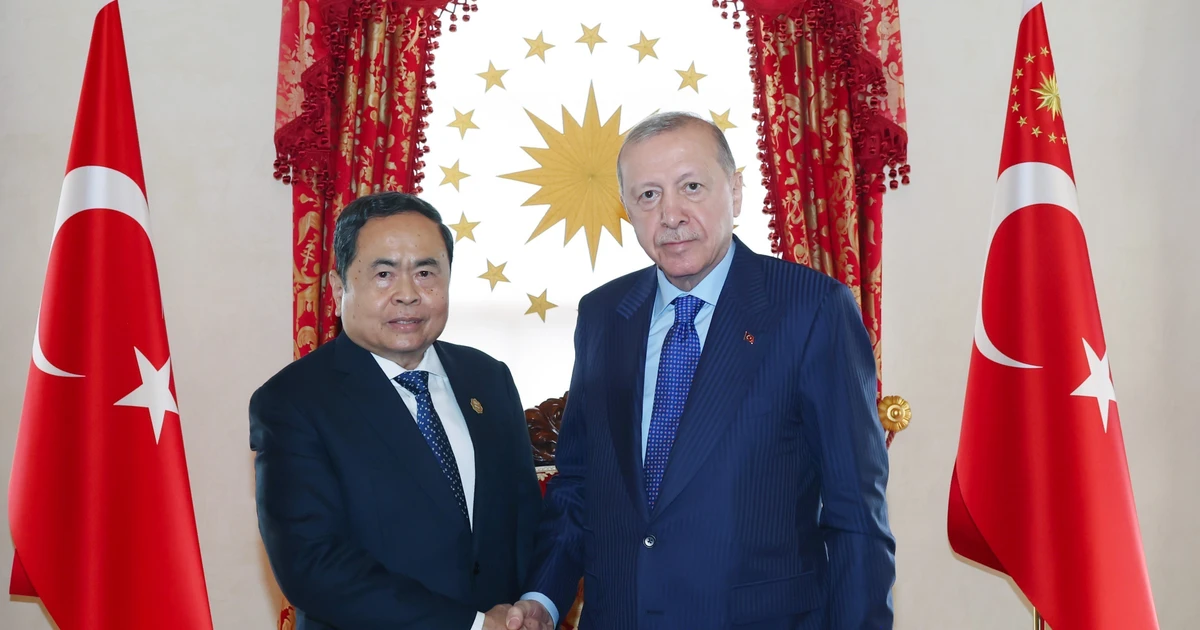 Chủ tịch Quốc hội Trần Thanh Mẫn hội kiến Tổng thống Thổ Nhĩ Kỳ Recep Tayyip Erdogan