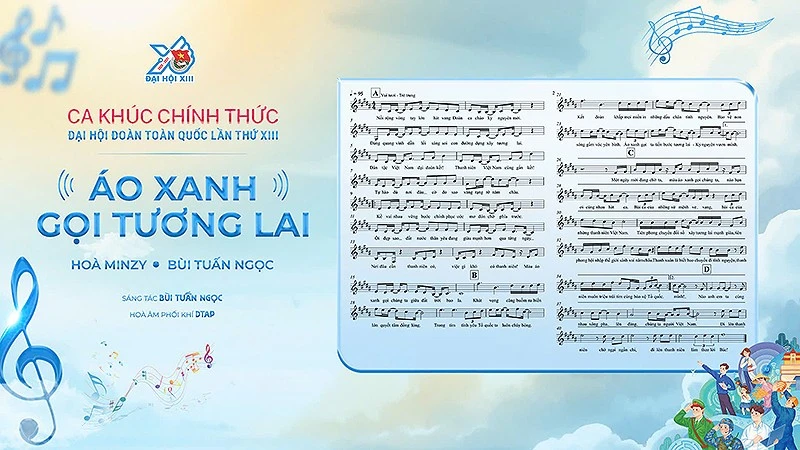 Ca khúc Đại hội Đoàn toàn quốc XIII do DTAP phối khí, Hòa Minzy thể hiện