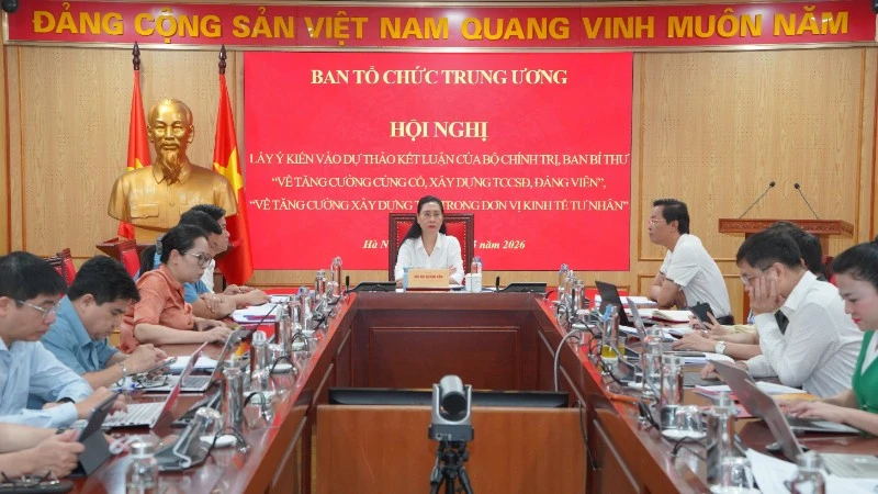 Tăng cường củng cố, xây dựng tổ chức cơ sở đảng, đảng viên