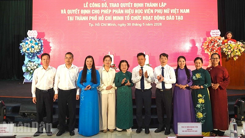Thành lập Phân hiệu Học viện Phụ nữ Việt Nam tại Thành phố Hồ Chí Minh