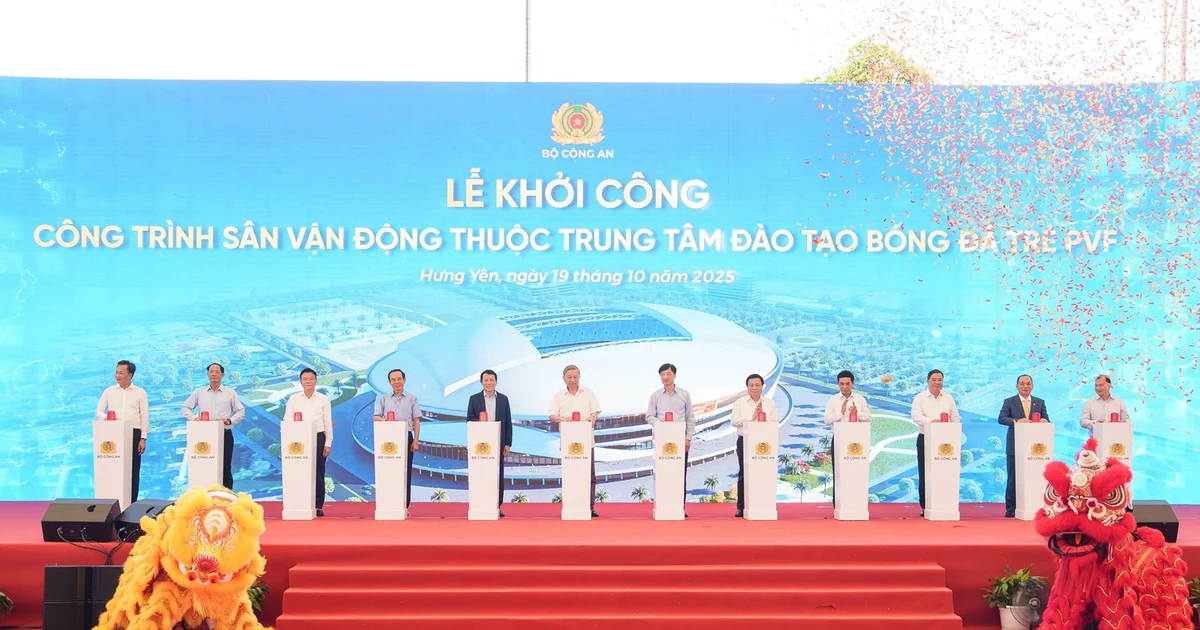 Tổng Bí thư Tô Lâm dự lễ khởi công sân vận động PVF sức chứa 60.000 chỗ ngồi
