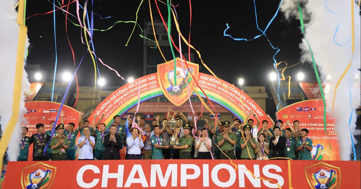 Clausuran Torneo Ampliado de Fútbol de las Fuerzas Policiales y de Seguridad Pública de Asean 2025