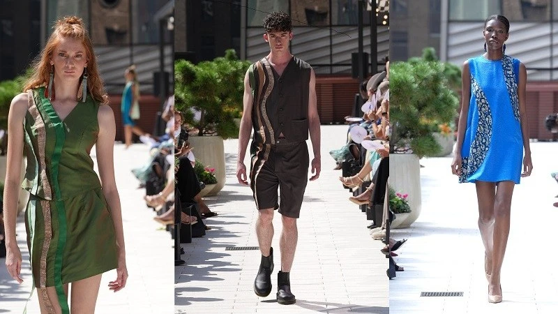 “Eternal River” honours Vietnamese heritage through the use of traditional artisanal materials.