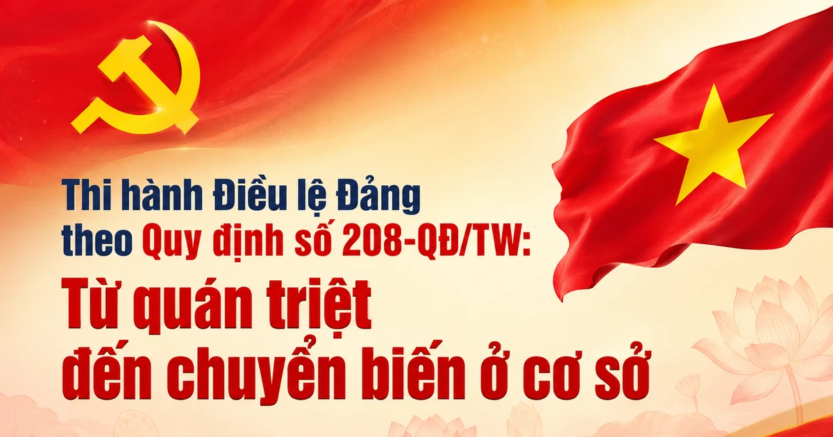 Thi hành Điều lệ Đảng theo Quy định số 208-QĐ/TW: Từ quán triệt đến chuyển biến ở cơ sở