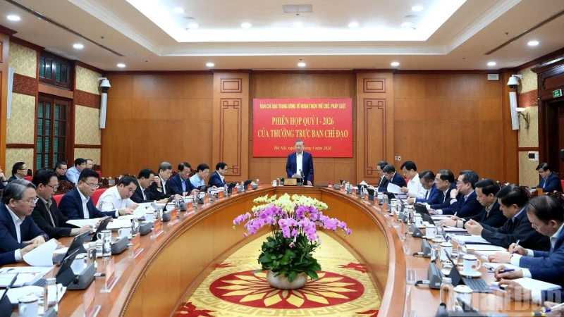 5 điểm nổi bật về công tác pháp luật trong kết luận Phiên họp quý I/2026 của Tổng Bí thư Tô Lâm