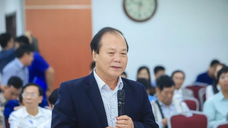 Professor and Doctor of Law Phan Trung Ly emphasised the need to focus on removing bottlenecks in the legal system. (Photo: PHAN LINH)