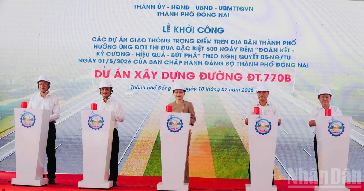 Đồng Nai khởi công thêm 3 tuyến đường kết nối sân bay Long Thành