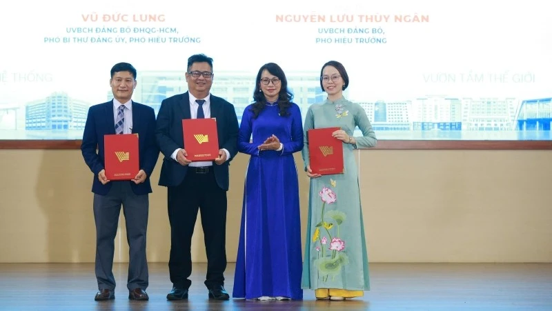 Đại học Quốc gia Thành phố Hồ Chí Minh công bố quyết định về công tác cán bộ chủ chốt