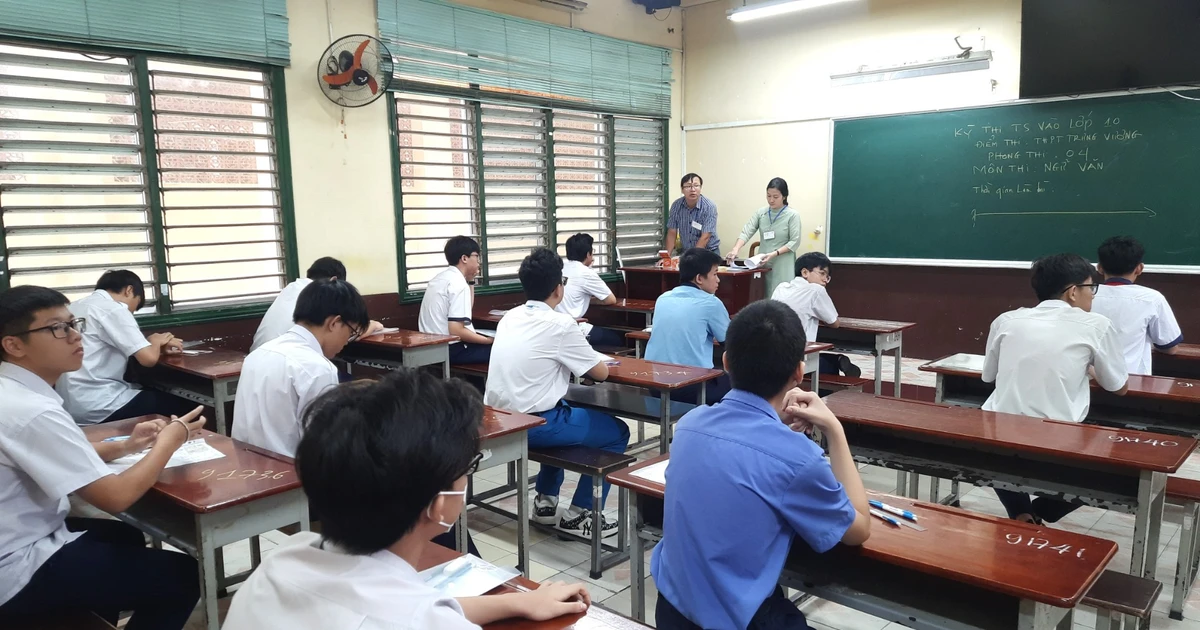 Thí sinh Thành phố Hồ Chí Minh hoàn thành ngày thi đầu tiên lớp 10 công lập