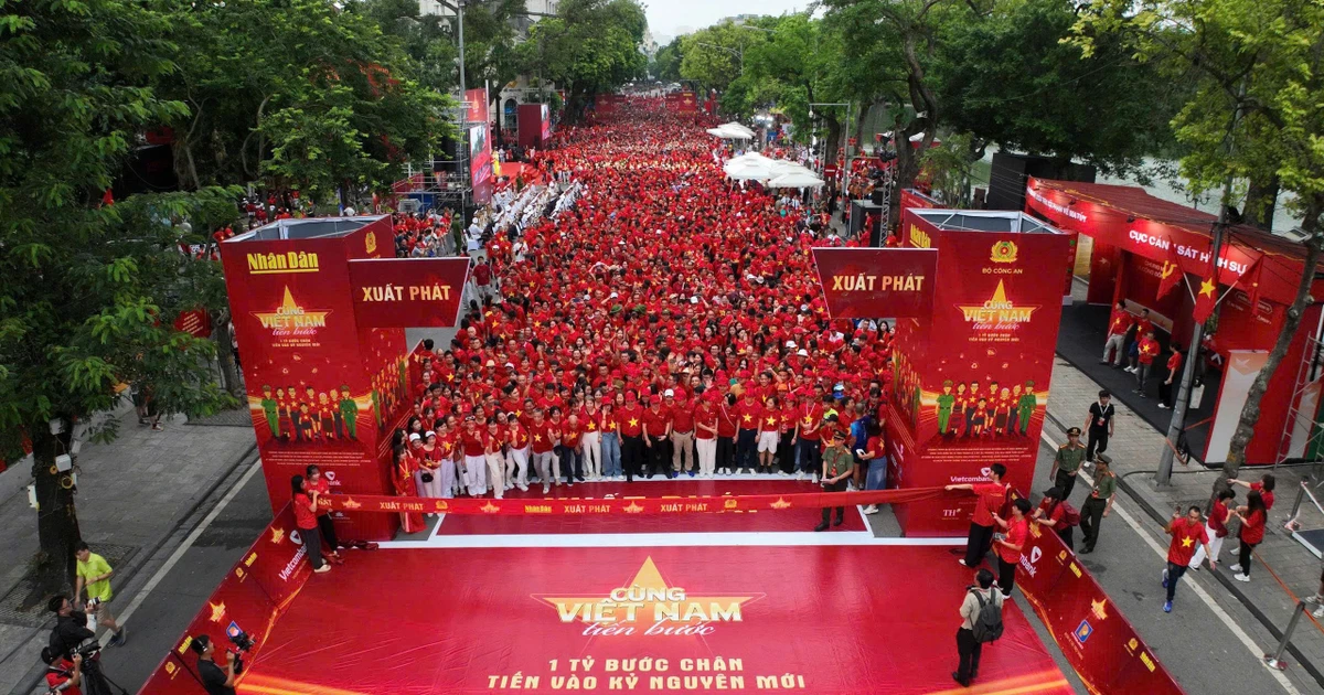 Hơn 1 triệu người cùng đi bộ vì một Việt Nam đoàn kết, hùng cường tiến vào kỷ nguyên mới
