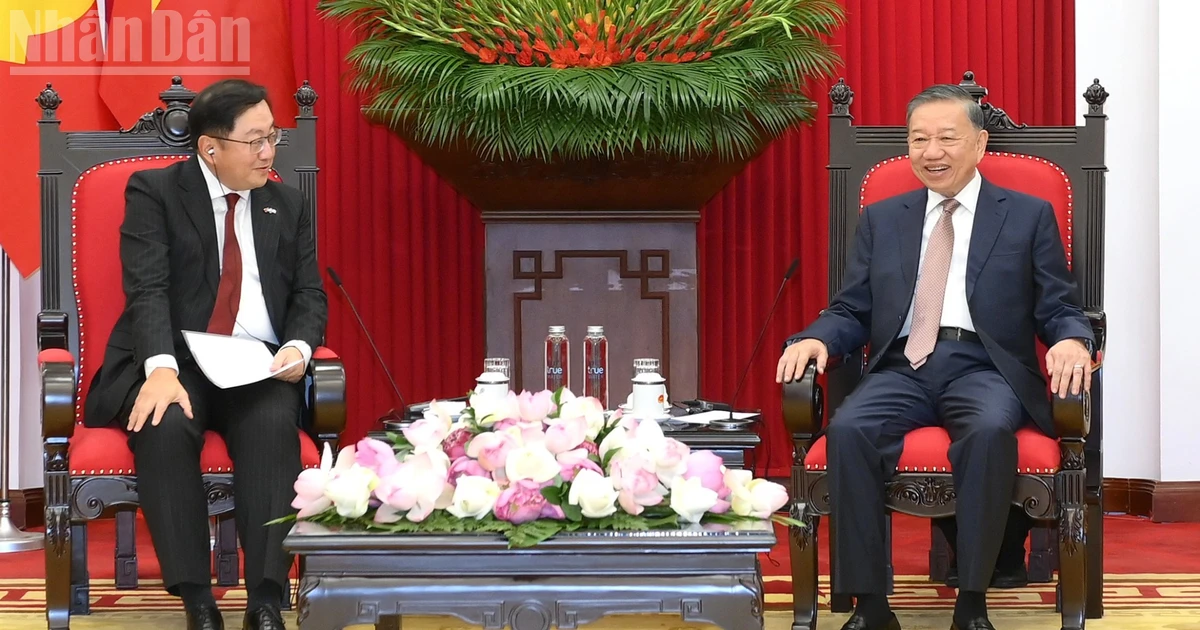 [Ảnh] Tổng Bí thư, Chủ tịch nước Tô Lâm tiếp Đại sứ Malaysia Dato’ Tan Yang Thai