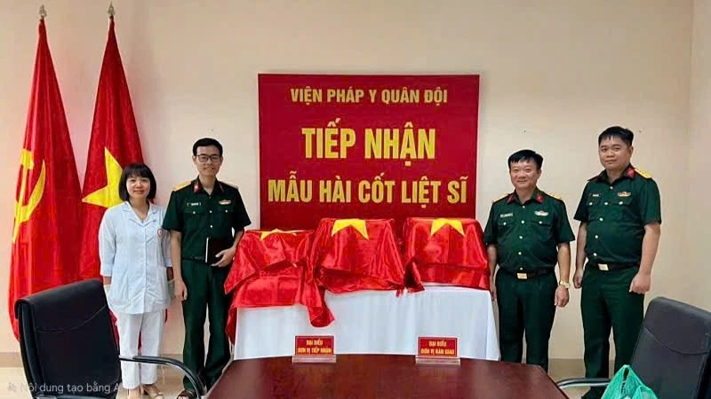 Quảng Ninh hoàn thành bàn giao mẫu hài cốt liệt sĩ thu nhận được cho Viện Pháp y quân đội