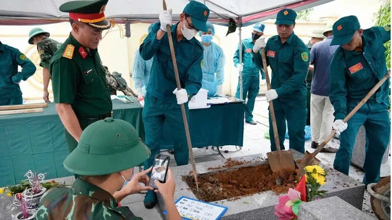 Quảng Ninh: Một trong những địa phương đầu tiên trong cả nước hoàn thành lấy mẫu hài cốt liệt sĩ