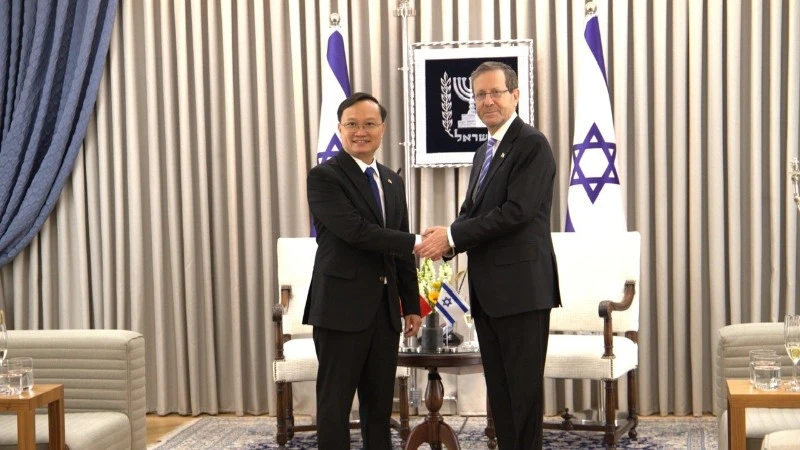 Tổng thống Israel đánh giá Việt Nam là đối tác năng động, có vai trò ngày càng quan trọng tại Đông Nam Á