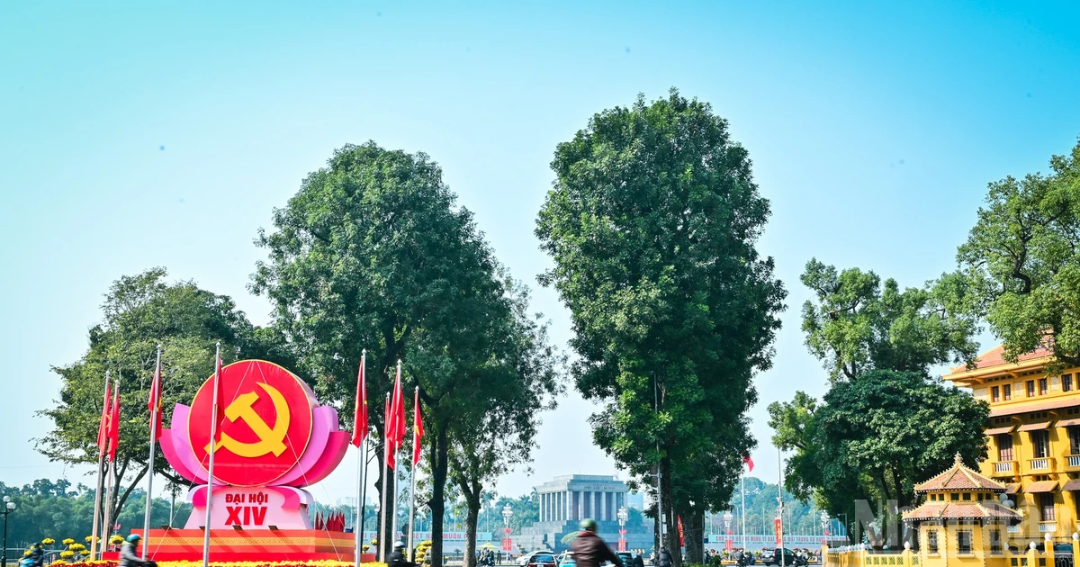 Ханой ярко украшен в честь XIV съезда КПВ