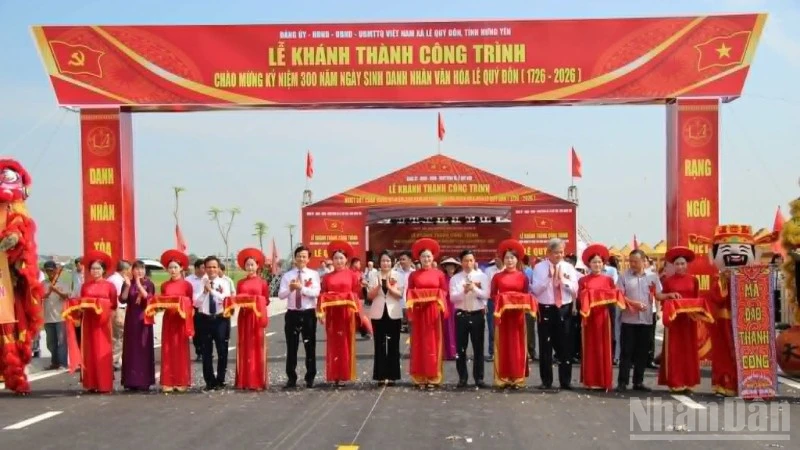 Hưng Yên khánh thành tuyến đường 145 tỷ đồng nối hai di sản văn hóa