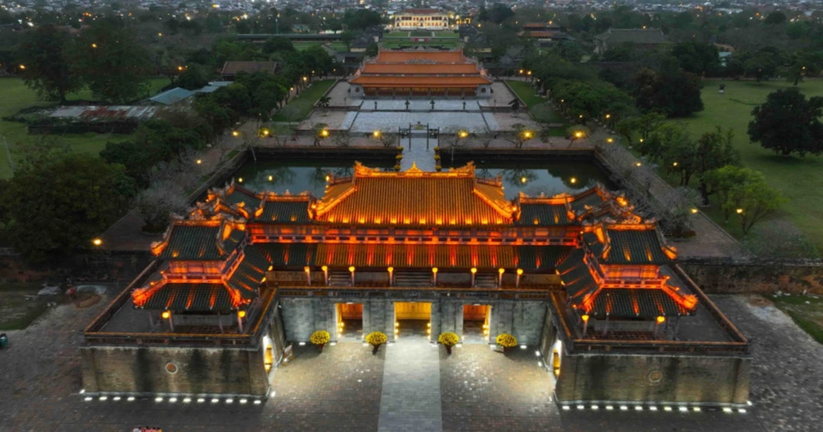 The beauty of Dai Noi (the Imperial Citadel) — the heart of the ancient capital of Hue — at night. This is a destination much loved by Australian visitors, as well as international travellers in general. (Photo: VNA)