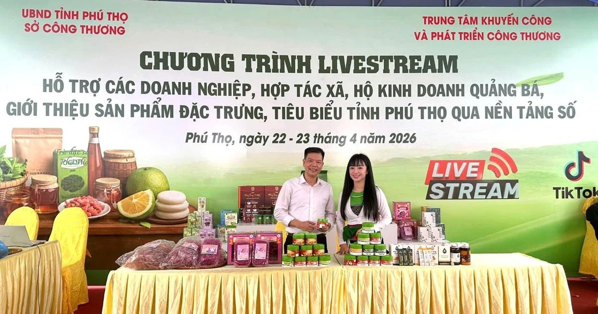 Hội chợ Hùng Vương 2026: Thúc đẩy tiêu thụ đặc sản địa phương qua nền tảng số