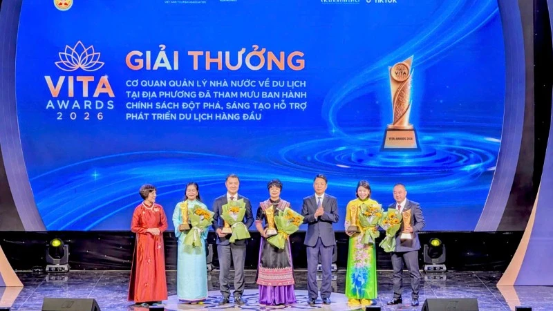 VITA Awards 2026 trao 106 giải thưởng cho các địa phương, tổ chức, doanh nghiệp du lịch tiêu biểu