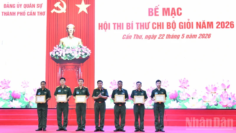 Bộ đội Biên phòng Cần Thơ đạt giải Nhất Hội thi Bí thư chi bộ giỏi năm 2026