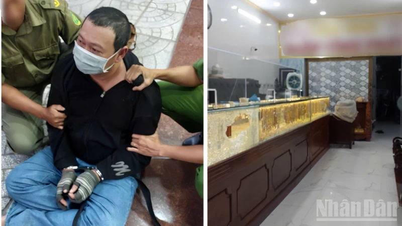 Cần Thơ: Công an xã cùng người dân bắt quả tang đối tượng cướp tiệm vàng