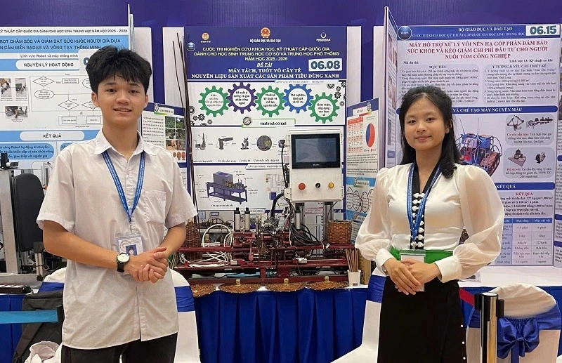Học sinh Điện Biên tiếp tục ghi dấu ấn tại cuộc thi nghiên cứu khoa học, kỹ thuật cấp quốc gia