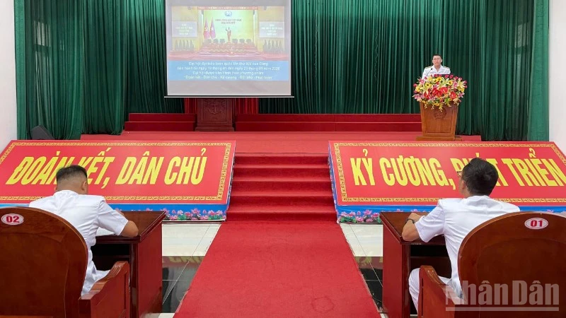 Vùng Cảnh sát biển 2 xây dựng đội ngũ báo cáo viên đáp ứng yêu cầu, nhiệm vụ trong tình hình mới