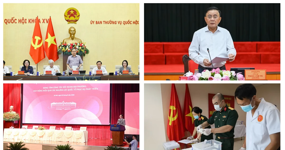 Tin nổi bật ngày 2/8: Hội nghị Ban Thường vụ Đảng ủy Quốc hội với các Tổ trưởng Tổ đảng, Trưởng đoàn, Phó trưởng đoàn phụ trách Đoàn đại biểu Quốc hội các tỉnh, thành phố; Hội nghị Ngoại vụ toàn quốc lần thứ 22