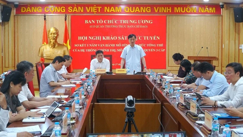 Ban Tổ chức Trung ương khảo sát mô hình chính quyền 3 cấp