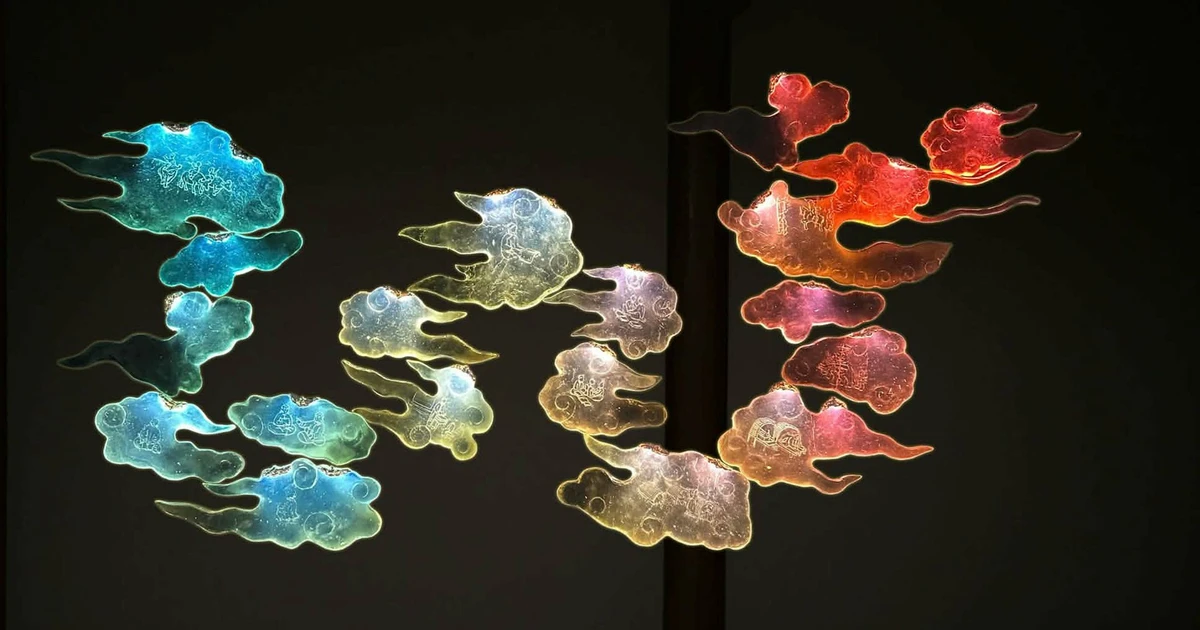 A work by artist Nguyen Tuan Dung showcased at the exhibition. (Photo: Courtesy of the artist)