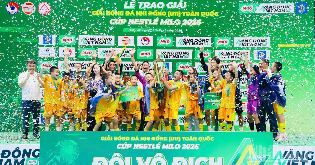 U11 câu lạc bộ Hà Nội lần đầu vô địch Giải bóng đá nhi đồng toàn quốc