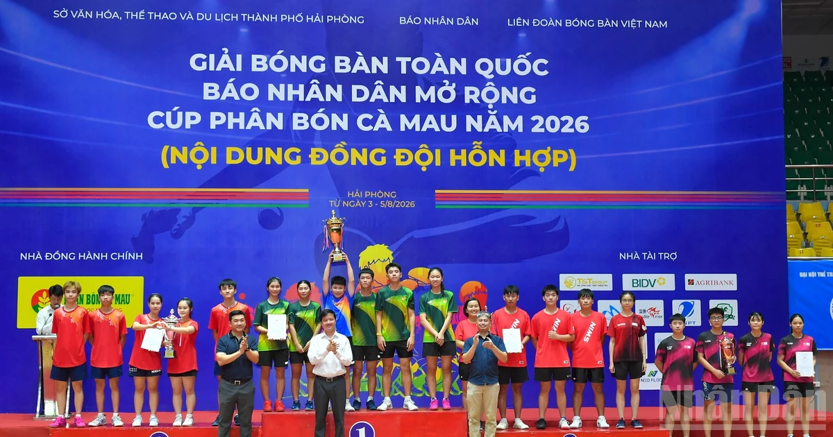 Khép lại thành công Giải bóng bàn toàn quốc Báo Nhân Dân mở rộng năm 2026