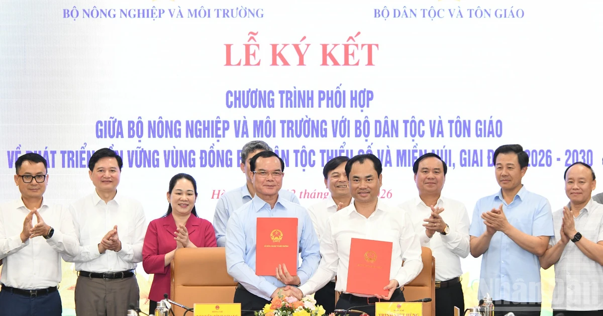 Ký kết chương trình phối hợp phát triển bền vững vùng đồng bào dân tộc thiểu số và miền núi