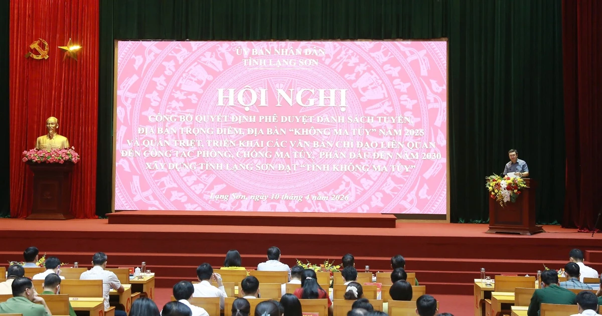 Phấn đấu đến năm 2030 Lạng Sơn đạt "Tỉnh không ma túy