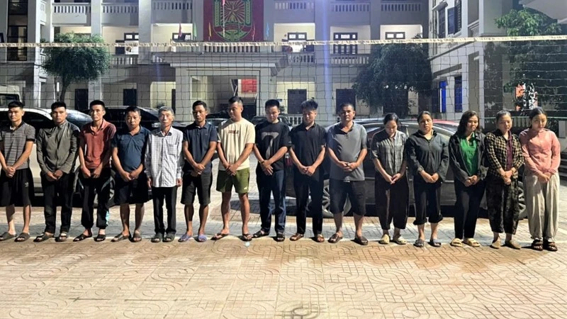Công an Nghệ An triệt phá sới bạc trong rừng