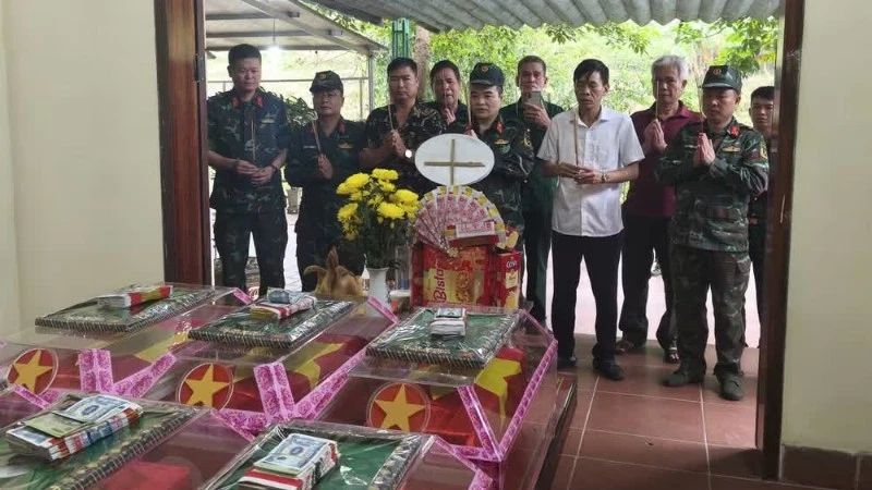 Tuyên Quang đã quy tập được 28 hài cốt liệt sĩ, 5 mộ tập thể