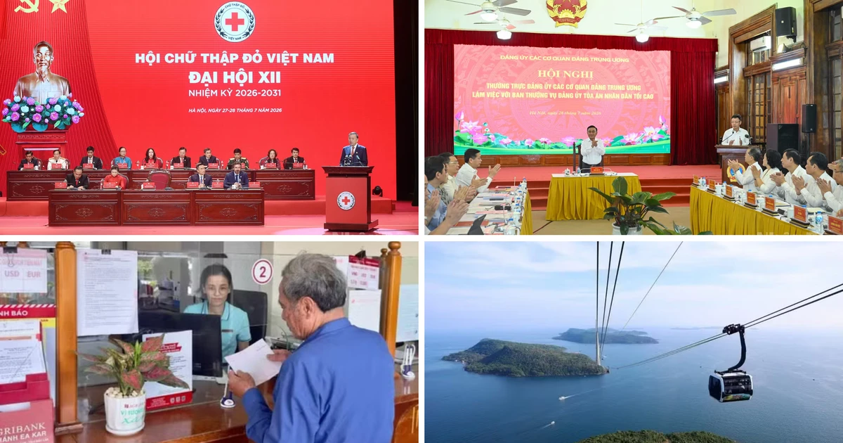 Tin nổi bật ngày 28/7: Tổng Bí thư, Chủ tịch nước Tô Lâm là Chủ tịch danh dự Hội Chữ thập đỏ Việt Nam; Ban hành Quy định về những điều đảng viên không được làm