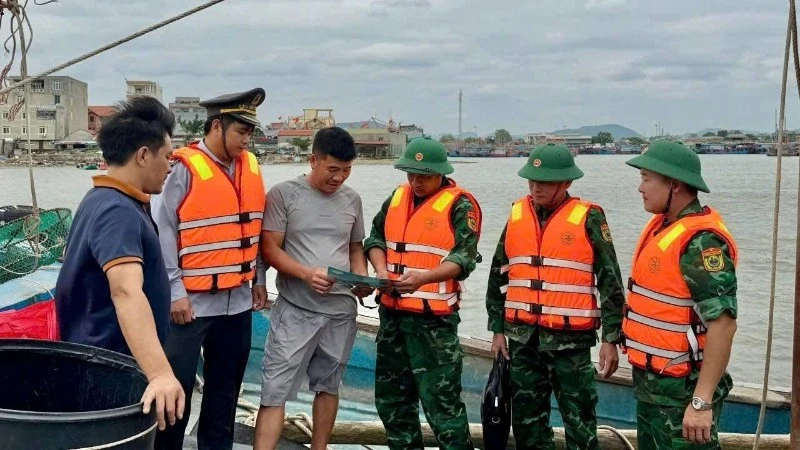Nghe An’s enforcement forces have gone directly onboard fishing vessels to disseminate information to fishermen about combating IUU (Illegal, Unreported, and Unregulated) fishing.