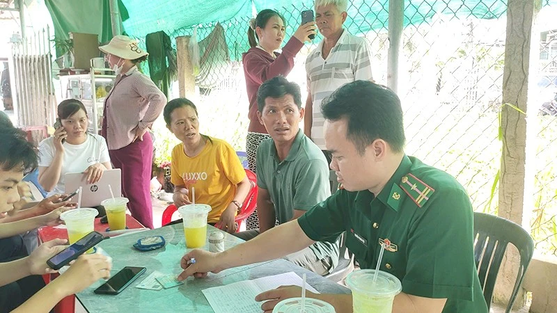 Đồng Tháp: Biên phòng Kiểng Phước số hóa tuyên truyền chống khai thác IUU
