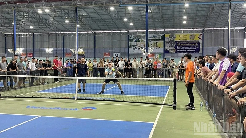 Giao lưu Pickleball chào mừng 136 năm Ngày sinh Chủ tịch Hồ Chí Minh tại Lào