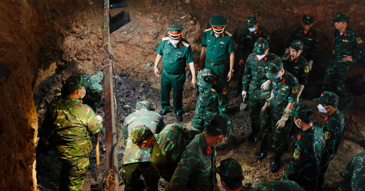 Quy tập được 74 hài cốt liệt sĩ sau một tuần triển khai tìm kiếm tại Công viên Lê Thị Riêng