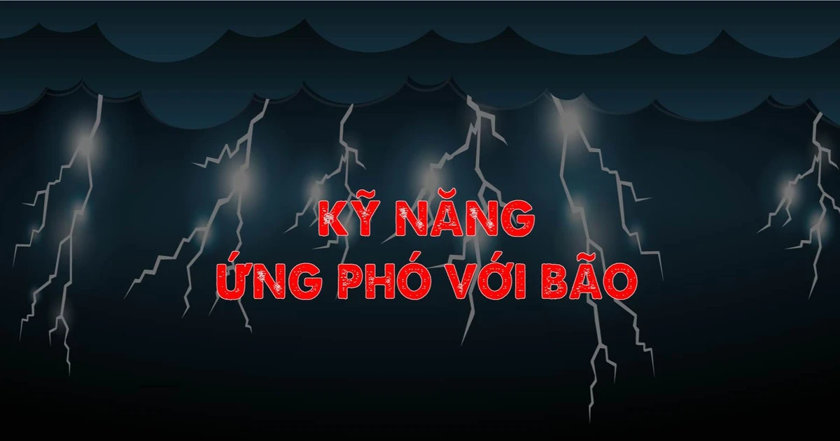 Infographic: Kỹ năng ứng phó với bão